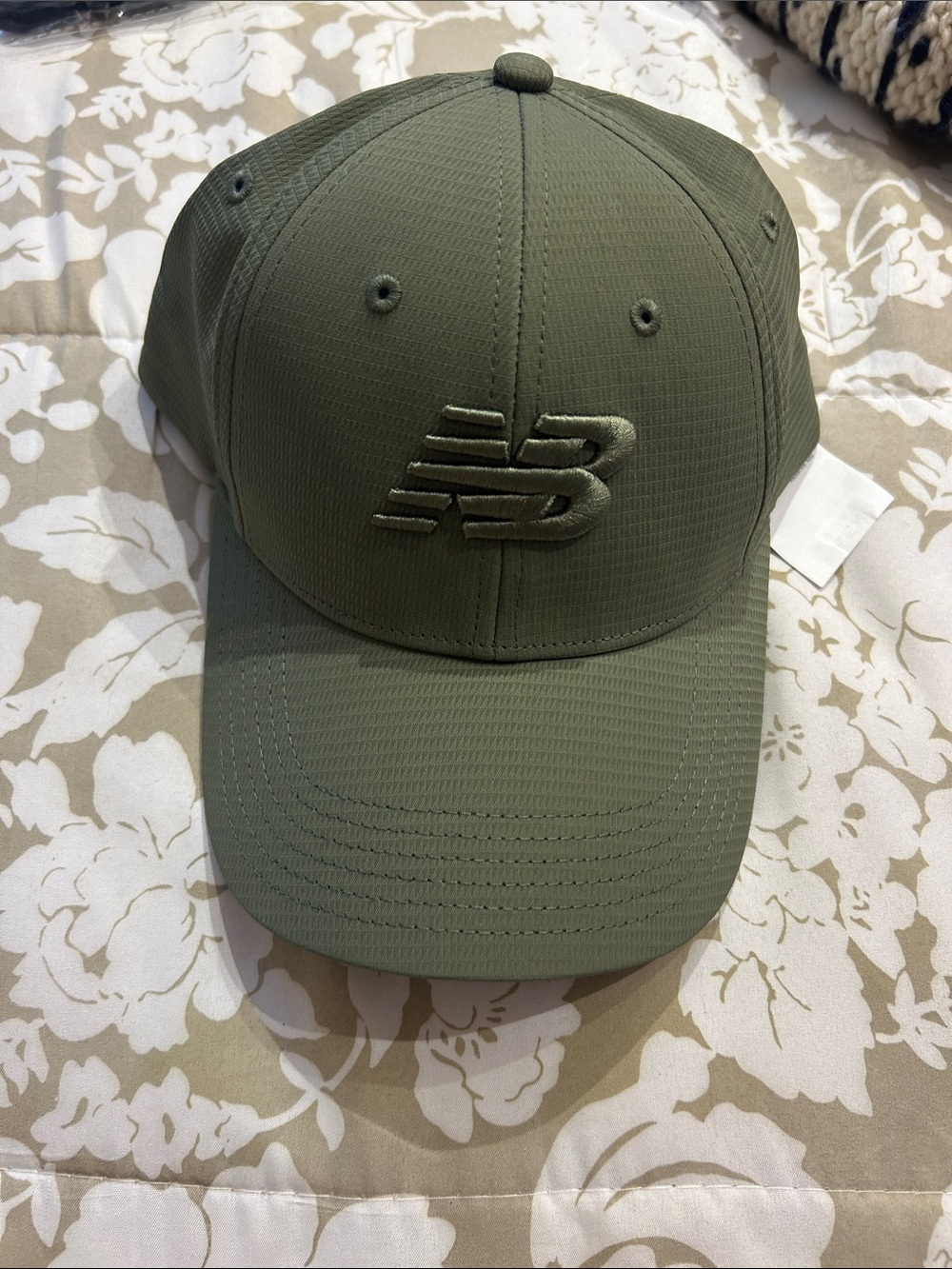 New Balance Olive Logo Baseball Hat